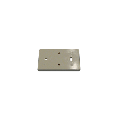 2230861WI Muurplaat<br>2-voudig<br>wit (50st)