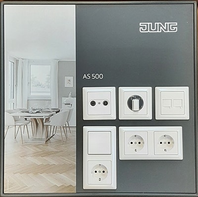 Monsterbord AS 500 voor woningbouw alpine wit