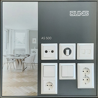Monsterbord AS 500 voor woningbouw alpine wit