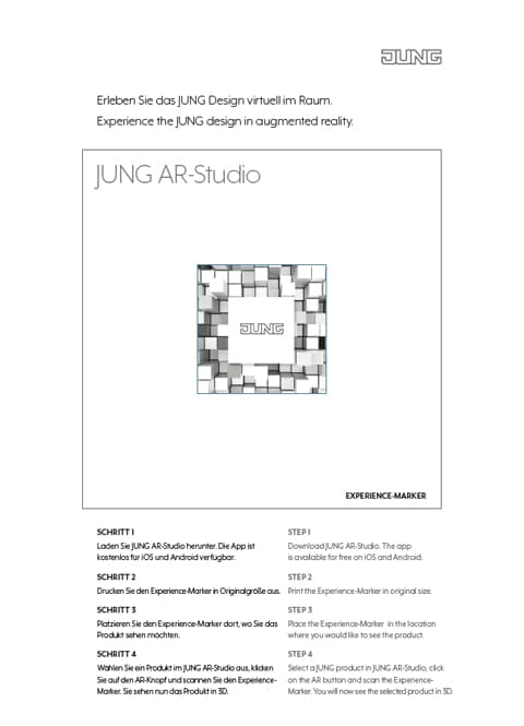 Experience-Marker JUNG AR-Studio